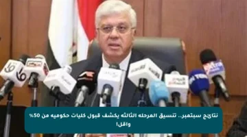 نتائج سبتمبر.. تنسيق المرحلة الثالثة يكشف قبول كليات حكومية من 50% وأقل!